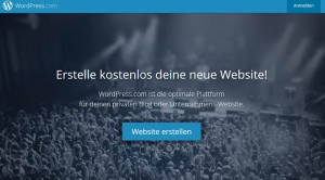 Screenshot WordPress.com