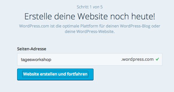 Anmeldung WordPress 