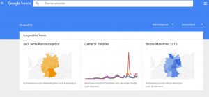 Screenshot Google Trends