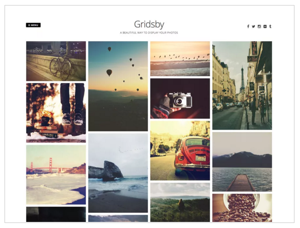 WordPress für Fotografen Theme Gridsby