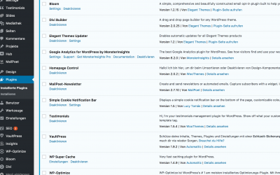 Wichtige WordPress Plugins