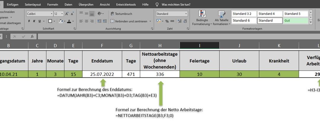Excel Tastenkombinationen